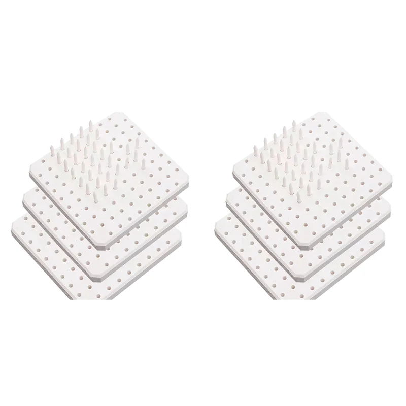 Kiln Stilts Support Nails Pottery Firing Mat High Temperatures Resistant Kiln Tools Clay Accessories(6 Pack)-A68E