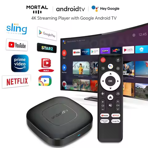 Smart TV Box Streaming Media Player Global Version Mortal T1 Bluetooth Google Assistant Android13 AllwinnerH313 2.4G&amp;5G Wifi 4K