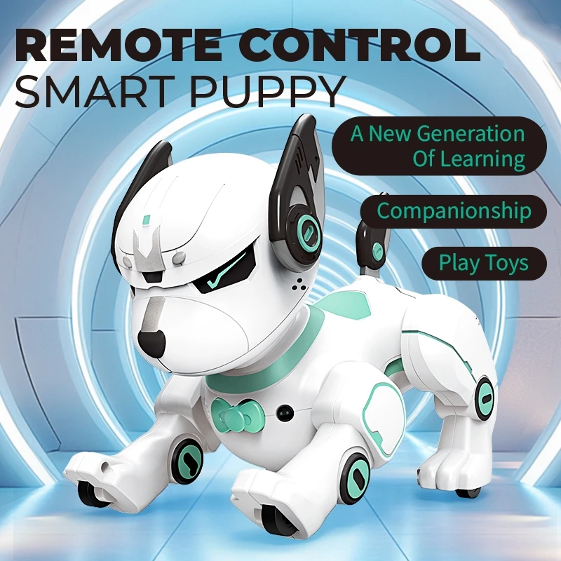 Fernbedienung Roboter Hund Interaktive Haustier Programmierbare Smart RC Tanzen Roboter Stunt Hund Elektronische Welpen Spielzeug für Jungen Mädchen Geschenke