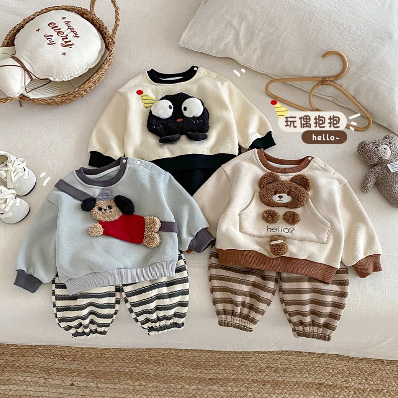 

Children's Cartoon Hoodie 2025 New Winter Boys' Stylish Thick Hoodie Baby Fashion Winter Top