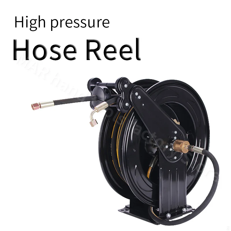 HIgh Pressure Hose Reel Automatic Retract Reel With 10M 15M Hose Retractable Storage Winch For Gardening Sprinkler Car Washing