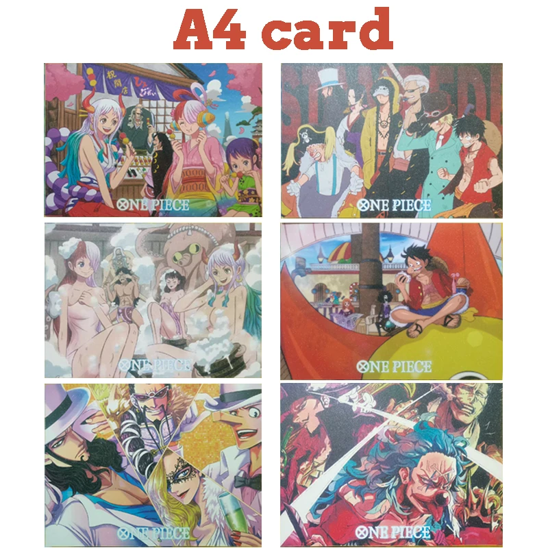 

Anime ONE PIECE SSR series A4 collection card Yamato Uta Jewelry Bonney Donquixote Rosinante Children's toys Board game card