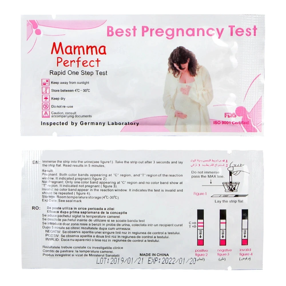 60PCS LH Ovulation Test+HCG Pregnancy Test Strip Over 99% Accuracy Self-Check Fertility Testing Paper Female Urine Measuring Kit