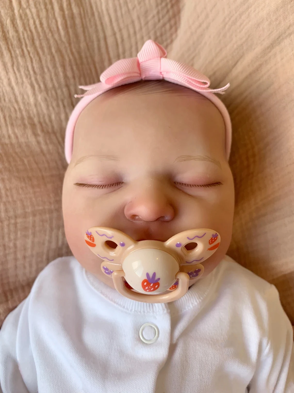 

SANDIE 50CM Finished Painted Reborn Baby Doll Laura Newborn Baby 3D Skin Visible Veins Collectible Art Doll High Quality Gift