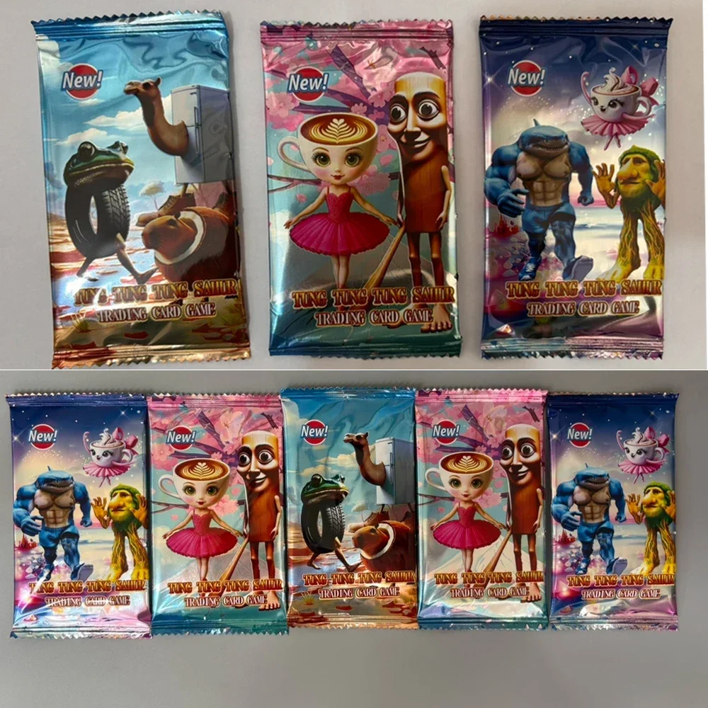 NEW Italian Brainrot Cards Classic Cards of Collection Tung Tung Tung Sahur Tralalero Tralala Children Trading Collection card