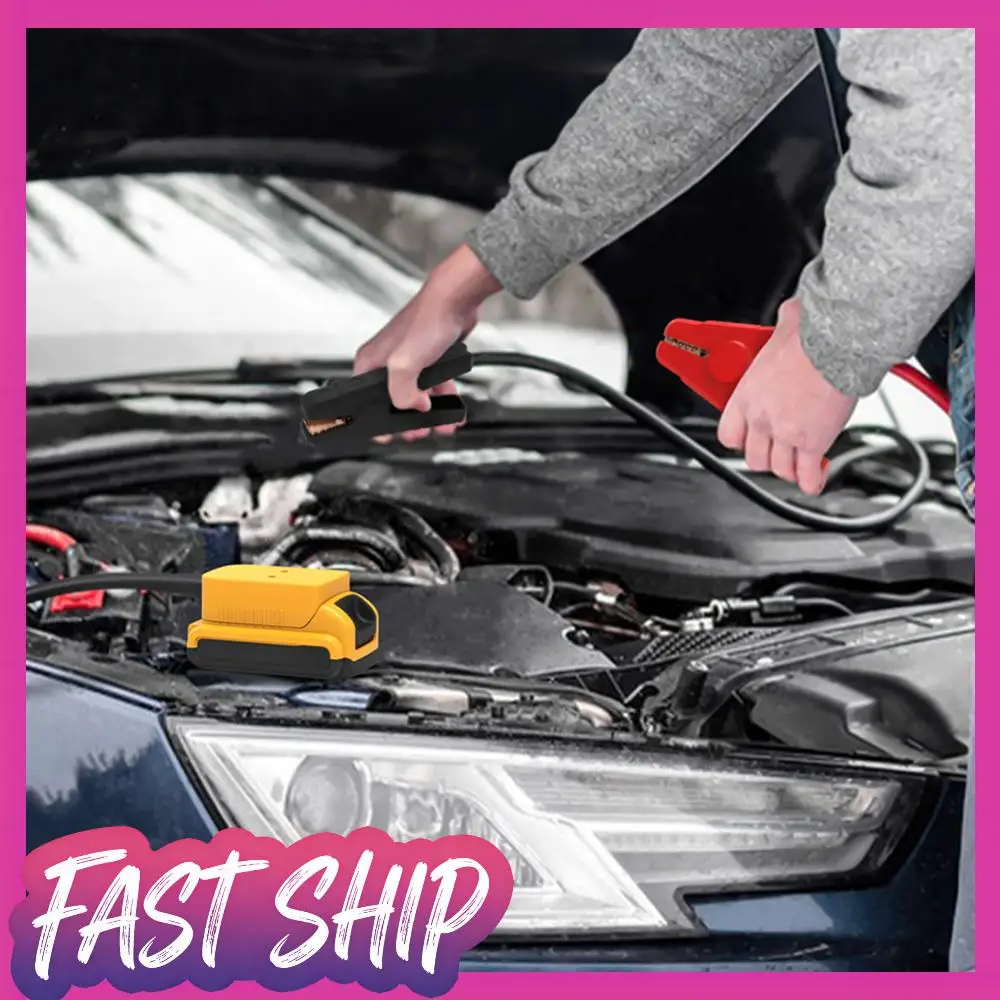 

Battery Jump Starter 8AWG Automotive Booster Cable Auto Booster Cable Compatible for Dewalt 18V/20V Battery