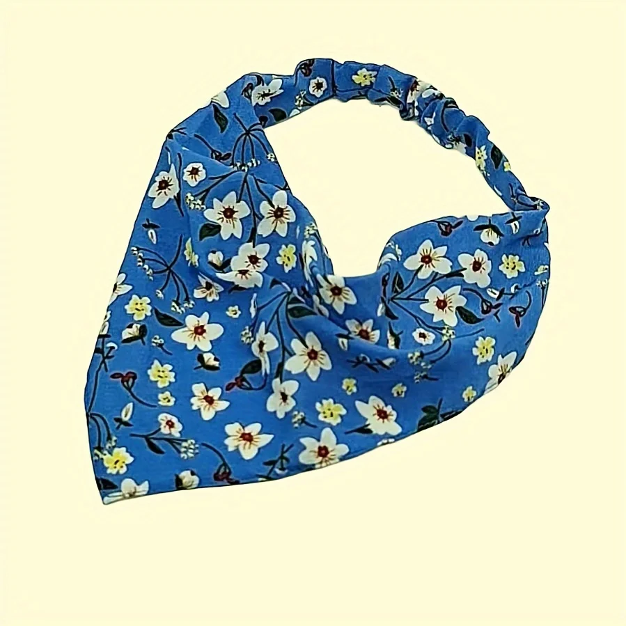 

Women's Bohemia Elastic Hair Bands Floral Print Triangle Headscarf Head Wrap Scarf Hair Accessories Trendy Headwear