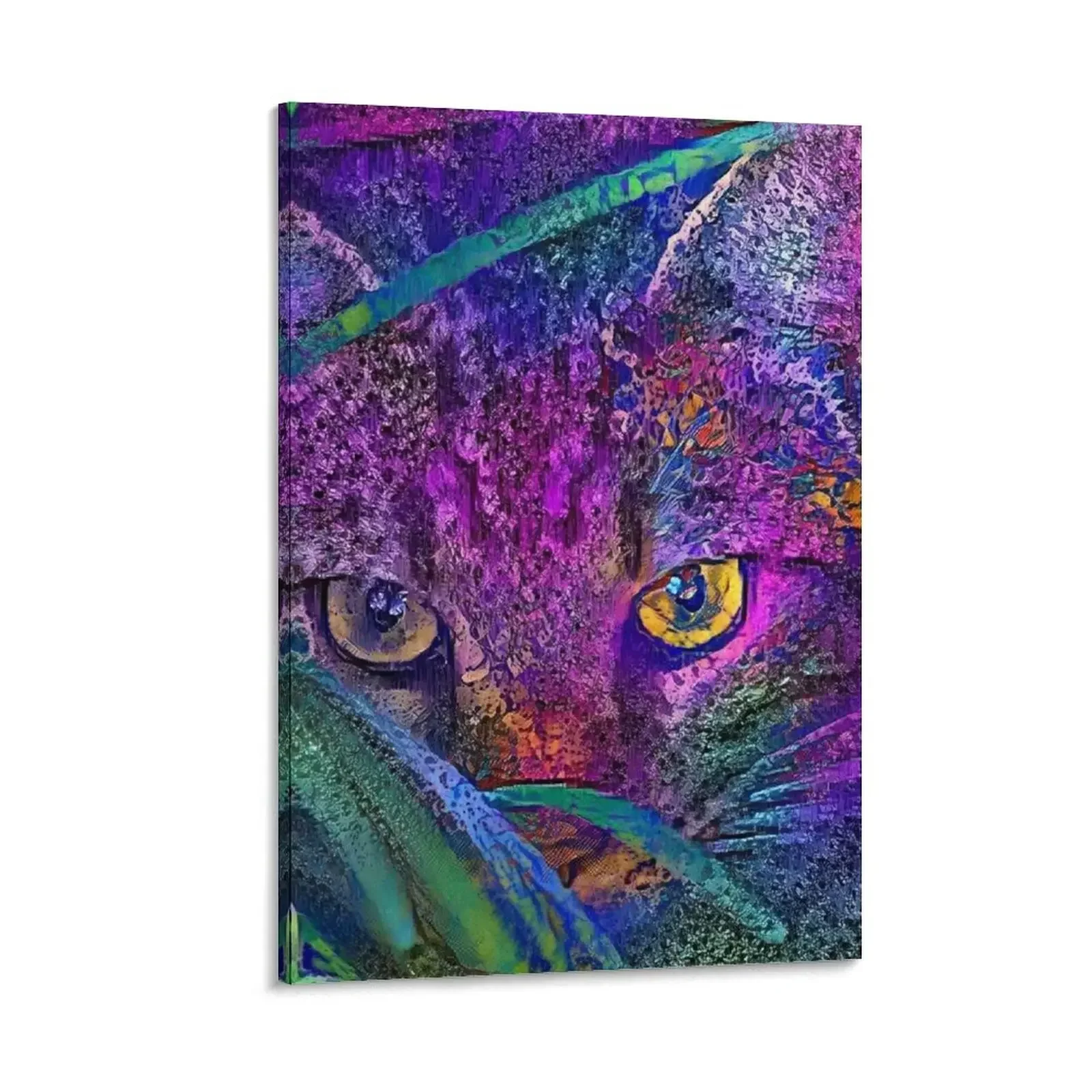 

Junior Cat / Colored Threads Canvas Painting wall art home decorations and organization poster mural canvas wall decoration
