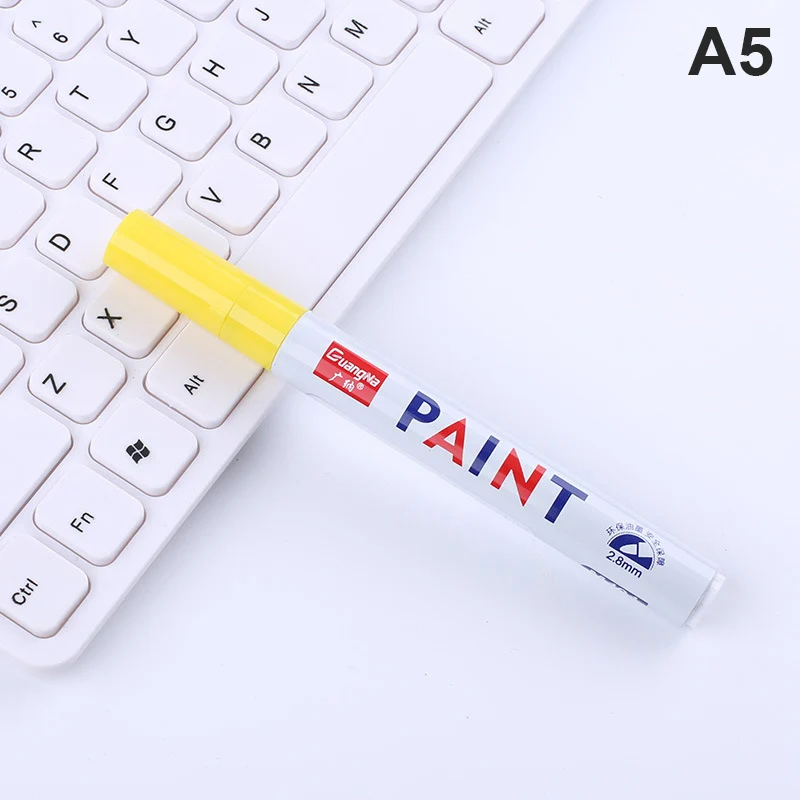 12 Colors Paint Marker Pen Fade-proof Car Tyre Tire Tread CD Metal Permanent Coloring function pen