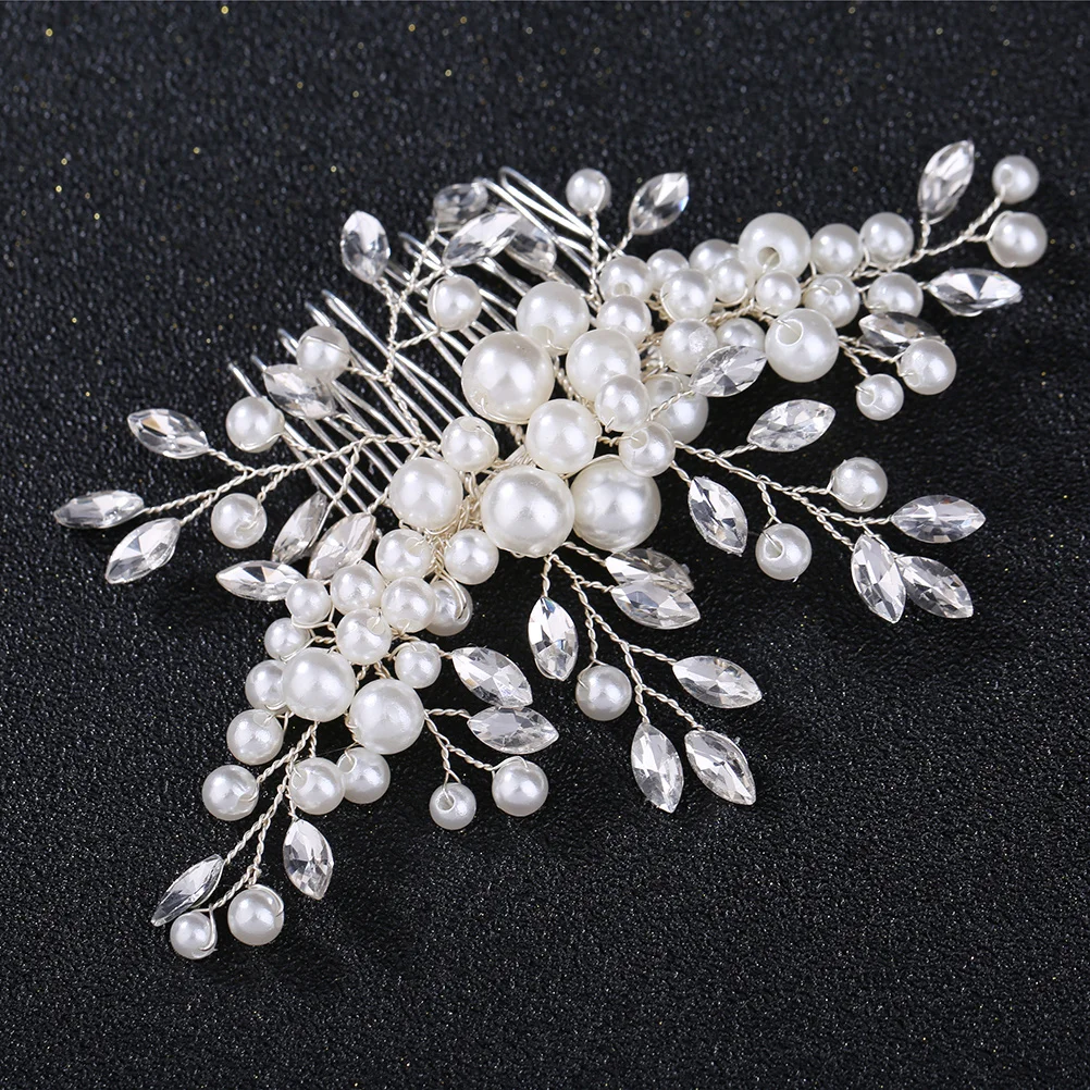 

1Pcs Sliver Rhinestone Hair Comb Exquisite Craft Bridal Headdress for Wedding Special Occasions Ladies Gifts Bride Hair Comb