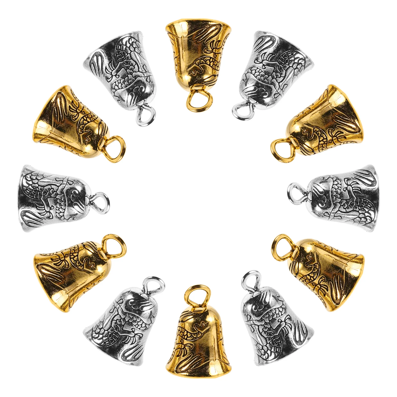 

30pcs Mini Bell Pendants Golden Alloy Bells For Diy Jewelry Christmas Tree Decor Nursery Mobiles Wedding Favors Holiday Craft