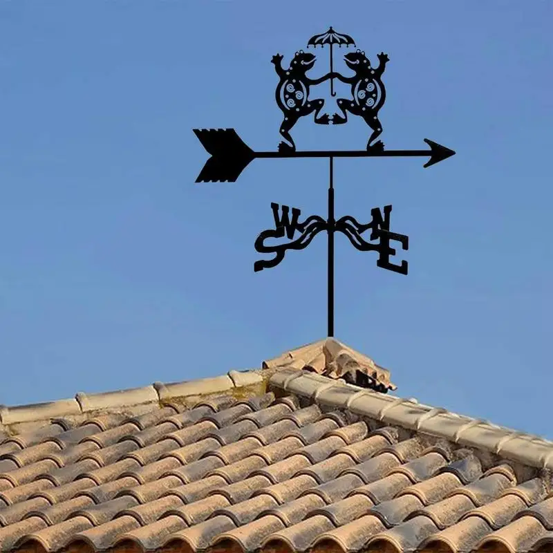 Металлическая ветровая лопасть, железная ветровая лопасть, садовая ветровая лопасть в металле, причудливое наружное украшение, индикатор направления ветра для баров