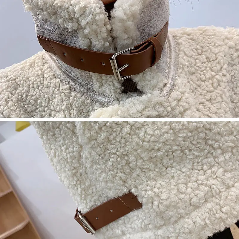 سترات فضفاضة للنساء سترات شتوية بدون أكمام موضة كورية دافئة مريحة ملابس مناسبة للمراهقين تصميم رائع #6