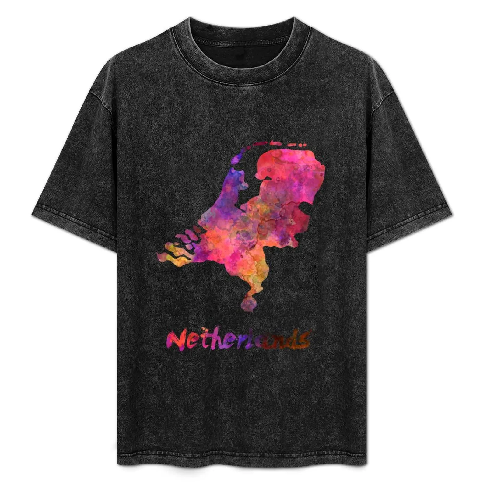 

Netherlands in watercolor T-Shirt Work Style Casual T-Shirt