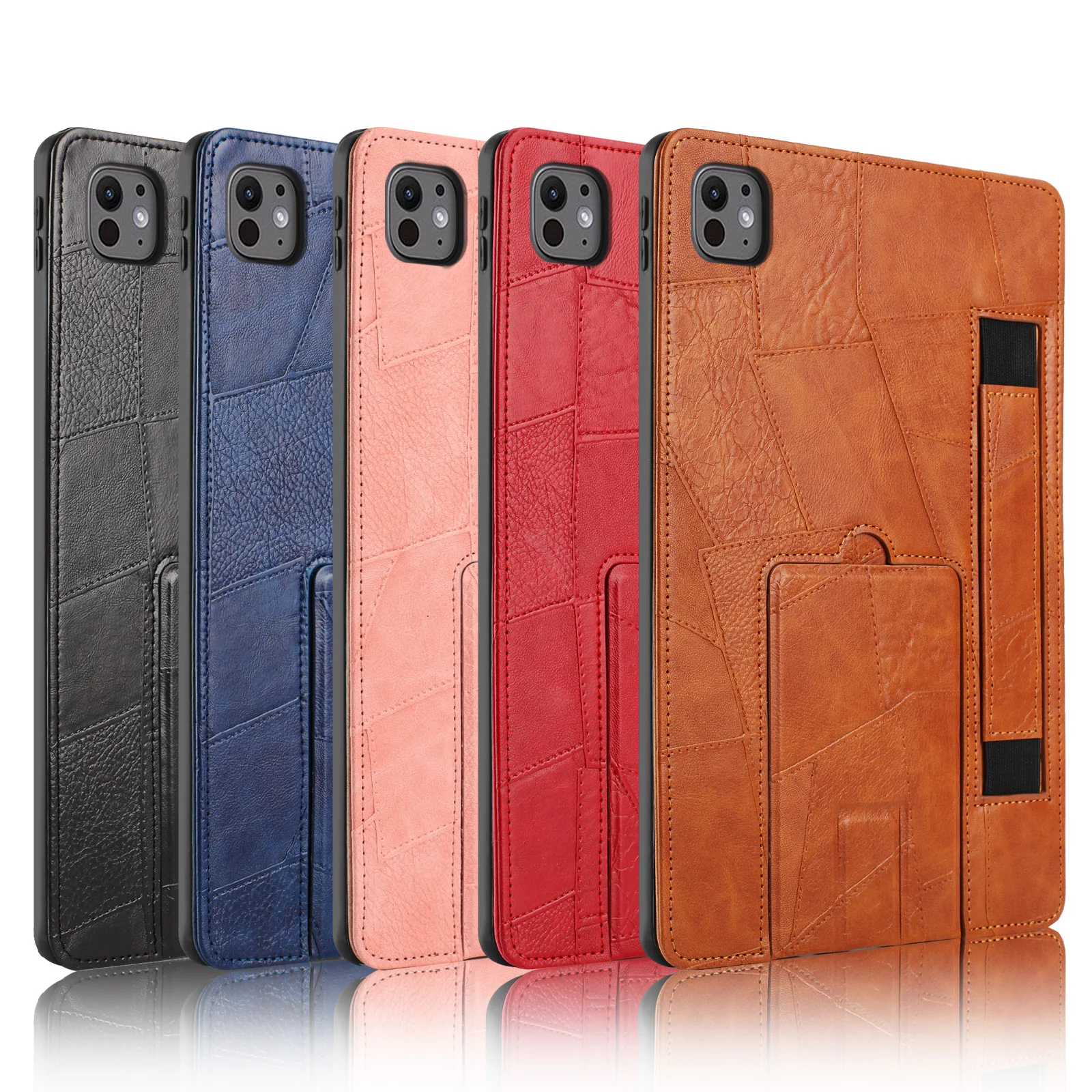 Skórzane etui z funkcją podstawki do iPadów 12 11 10 9 8 7 Gen 2026 2025 A16 Pro Air 11 12.9 13 Mini 3 4 5 6 9.7 10.2 10.5 10.9 - pokrowce i obudowy — zdjęcie produktu 4
