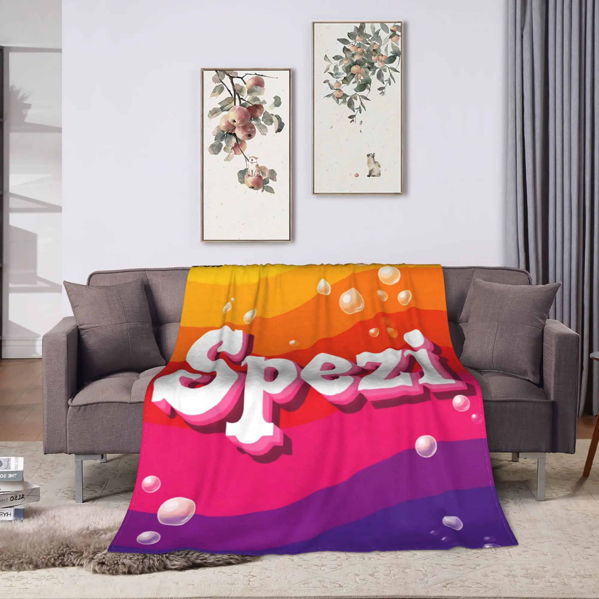 Blanket Soft Novelty Plush Throw Blanket Paulaner S-spezi For Bedroom Airplane Travel Flannel Bedspread Bed Cover