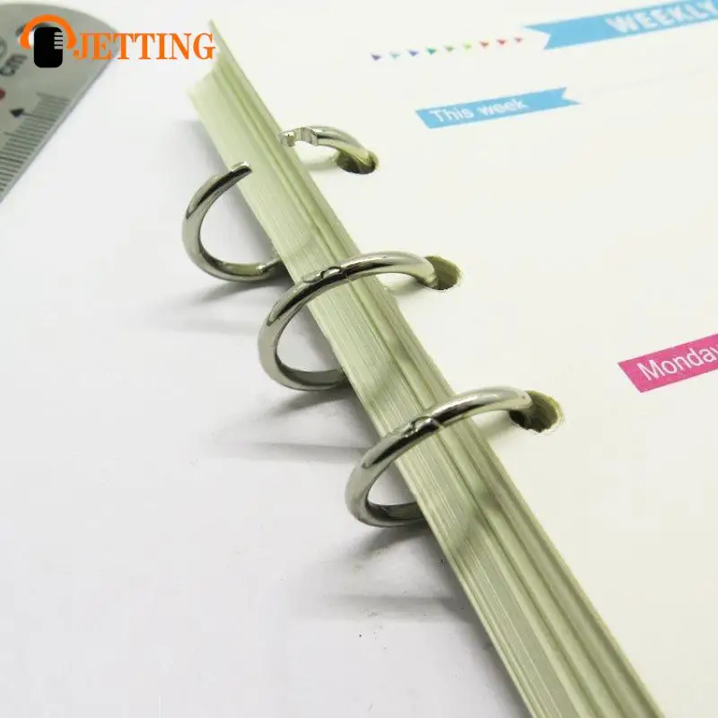 2Pcs Metal Loose Leaf Book Binder 3 Rings For Notebook Album Scrapbook Clips DIY Three-ring Buckle Three-hole Calendar Ring