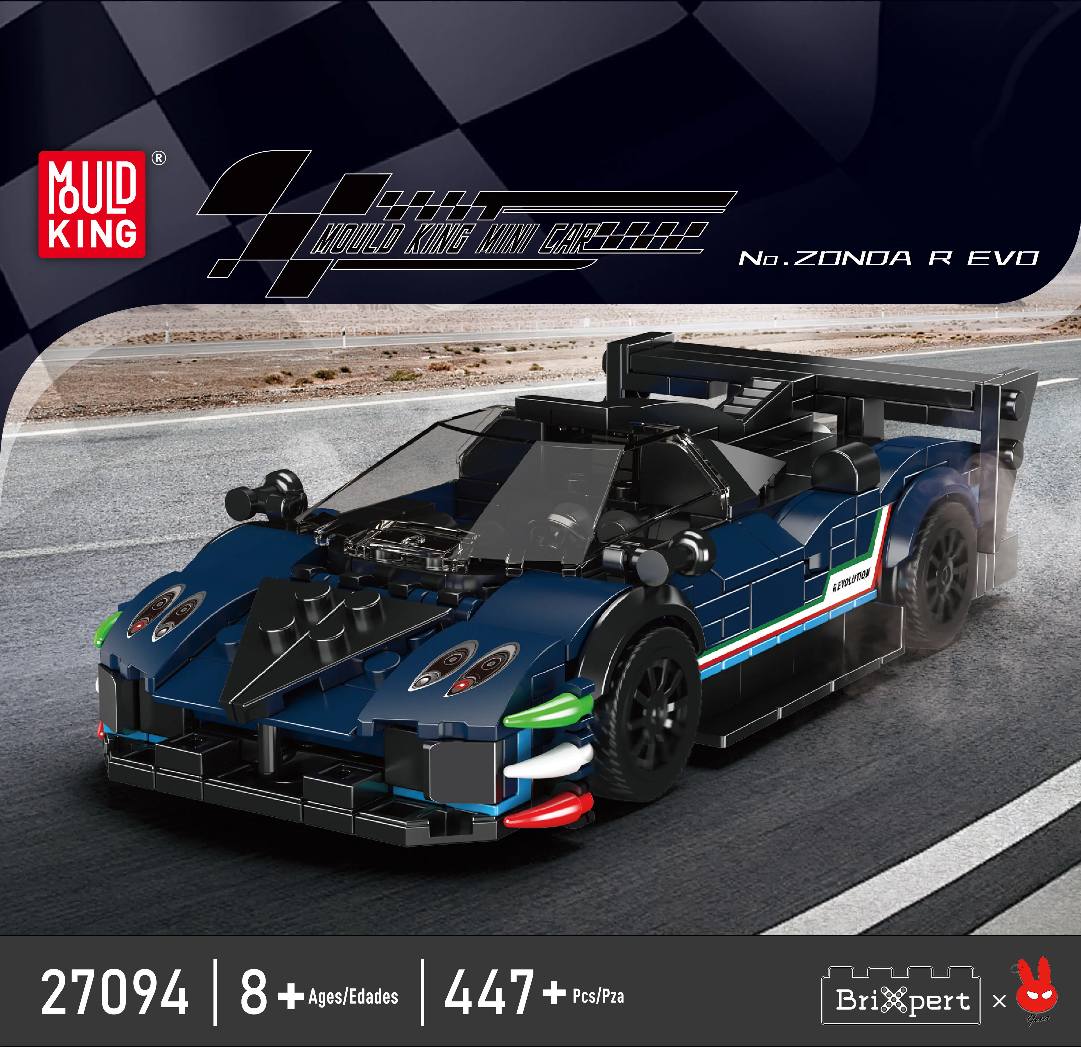 Mini bloques de construcción de la serie de coches famosos, Kit de modelo de ensamblaje de gránulos pequeños para niños y adultos, colección de regalos de juguete DIY creativo