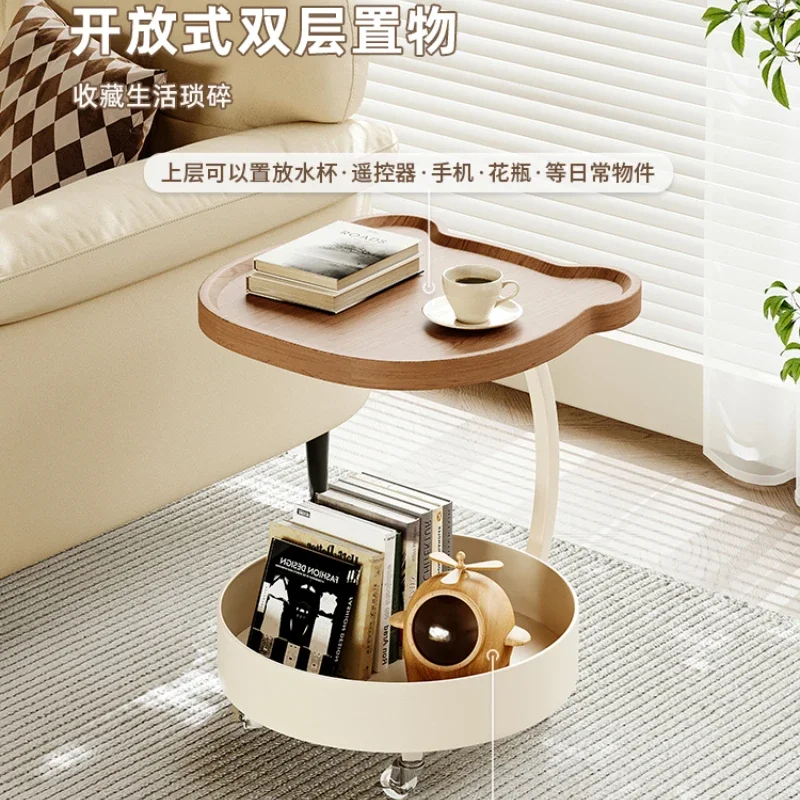 

Sofa side a few light luxury high sense living room can move small table home creative trolley shelf