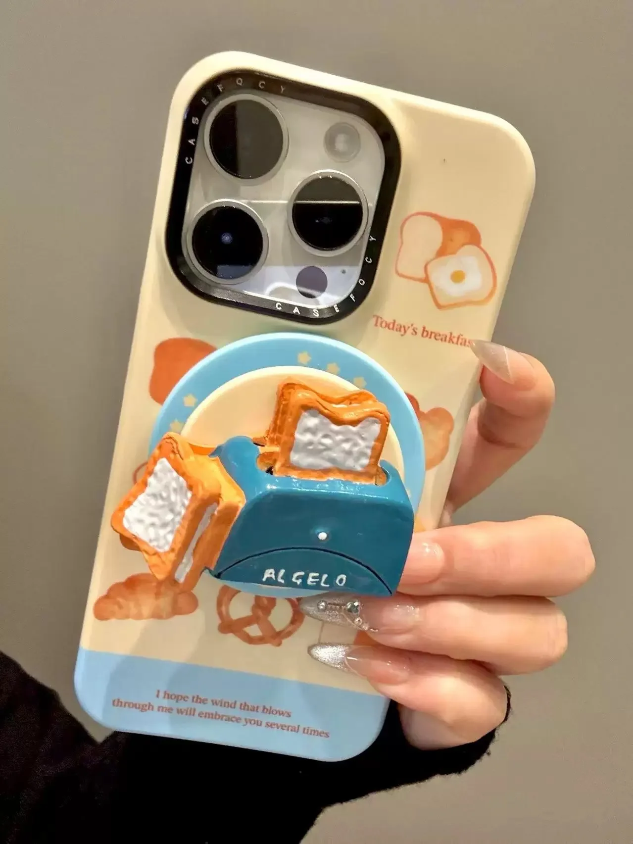 

Cartoon Fun Toaster Magnetic Bracket Suitable For Iphone 16 Pro Max 15 Pro Phone Case 14 New 13