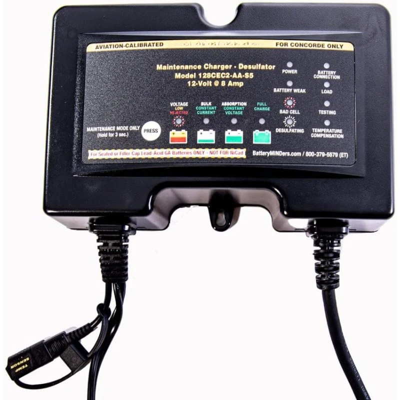 24 Volt-4 Amp Aviation Calibrated for Concorde ONLY Aviation Battery Charger, Battery Maintainer, and Battery Desulfator