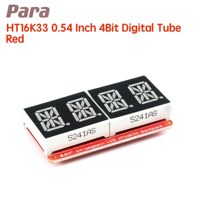 HT16K33 0.54 Inch 0.54'' 4 Bit Meter Digital Tube Module LED Display IIC I2C Control Meter 3.3V 5V dla Arduino Red/Green/Orange