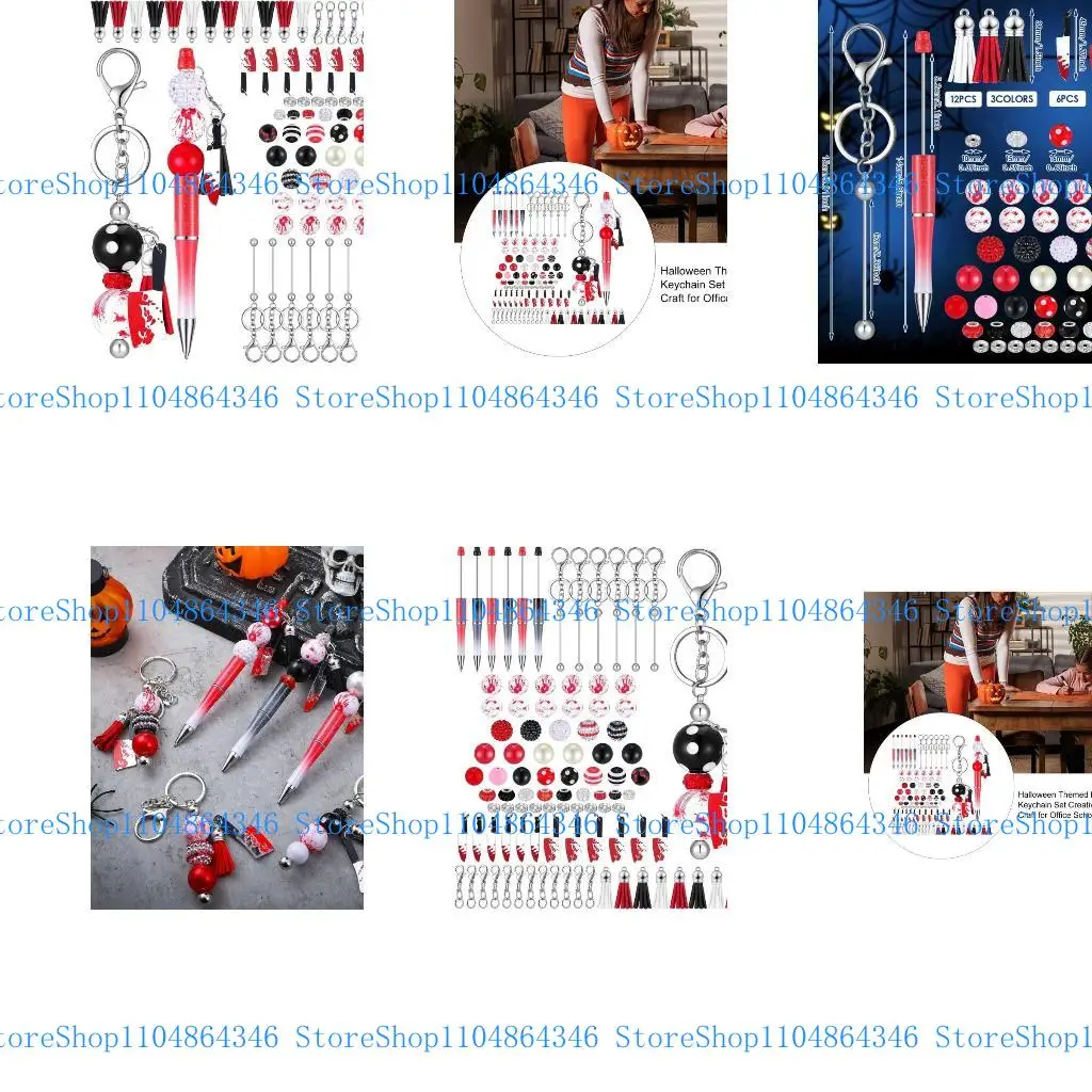 

5ASD 86pcs Beadable Bagnpoint Pen and Beading Beachain Установка для выпускного подарка для учеников, поставки вечеринки на