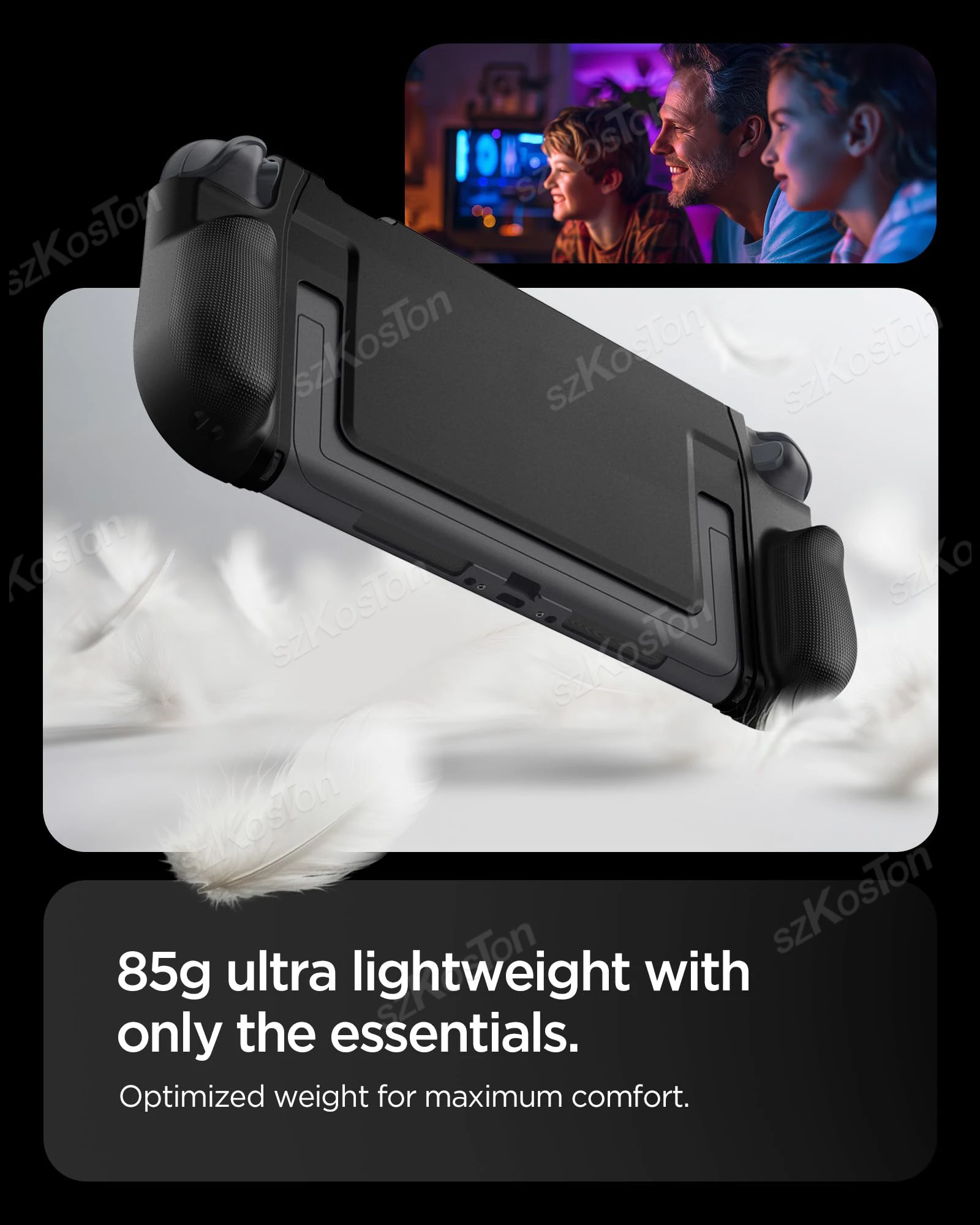 Etui ochronne na konsolę Switch 2 z uchwytem Antypoślizgowy ergonomiczny uchwyt TPU na akcesoria do gier Switch2 — zdjęcie produktu 5