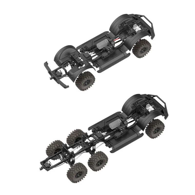 CROSSRC EMO X7 XL4 1/8 RC Crawler Truck 4WD Off Road with Diff Lock 2-Speed Brushless RTR ARTR Hobby Grade for Adult Collectors