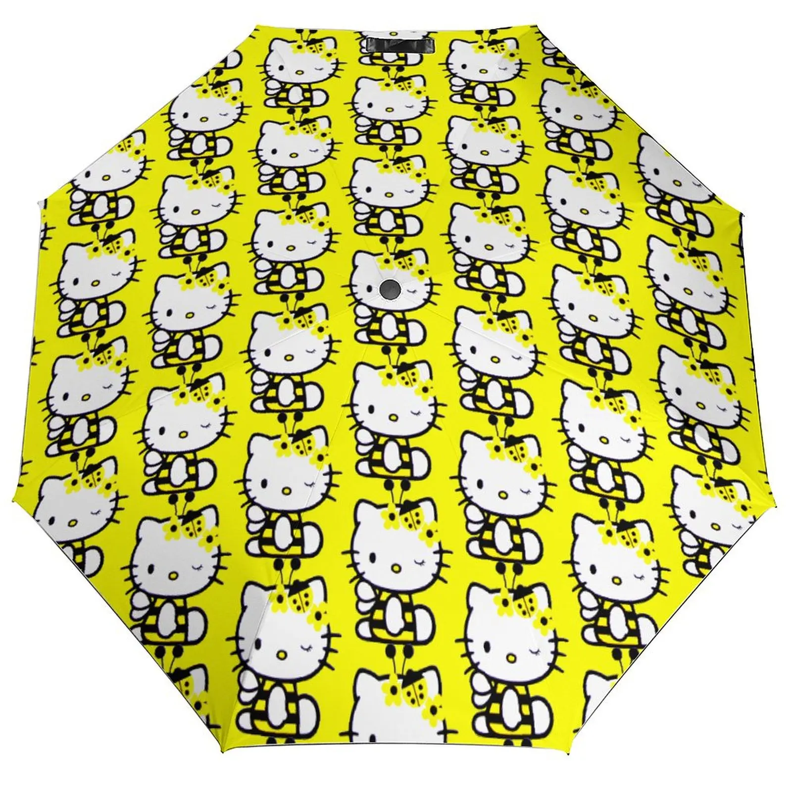 

Авто зонт Hello Kitty с рисунком кота-Kawaii, элегантный складной зонт, дизайн от дождя, солнцезащитный крем, ветрозащитный зонт