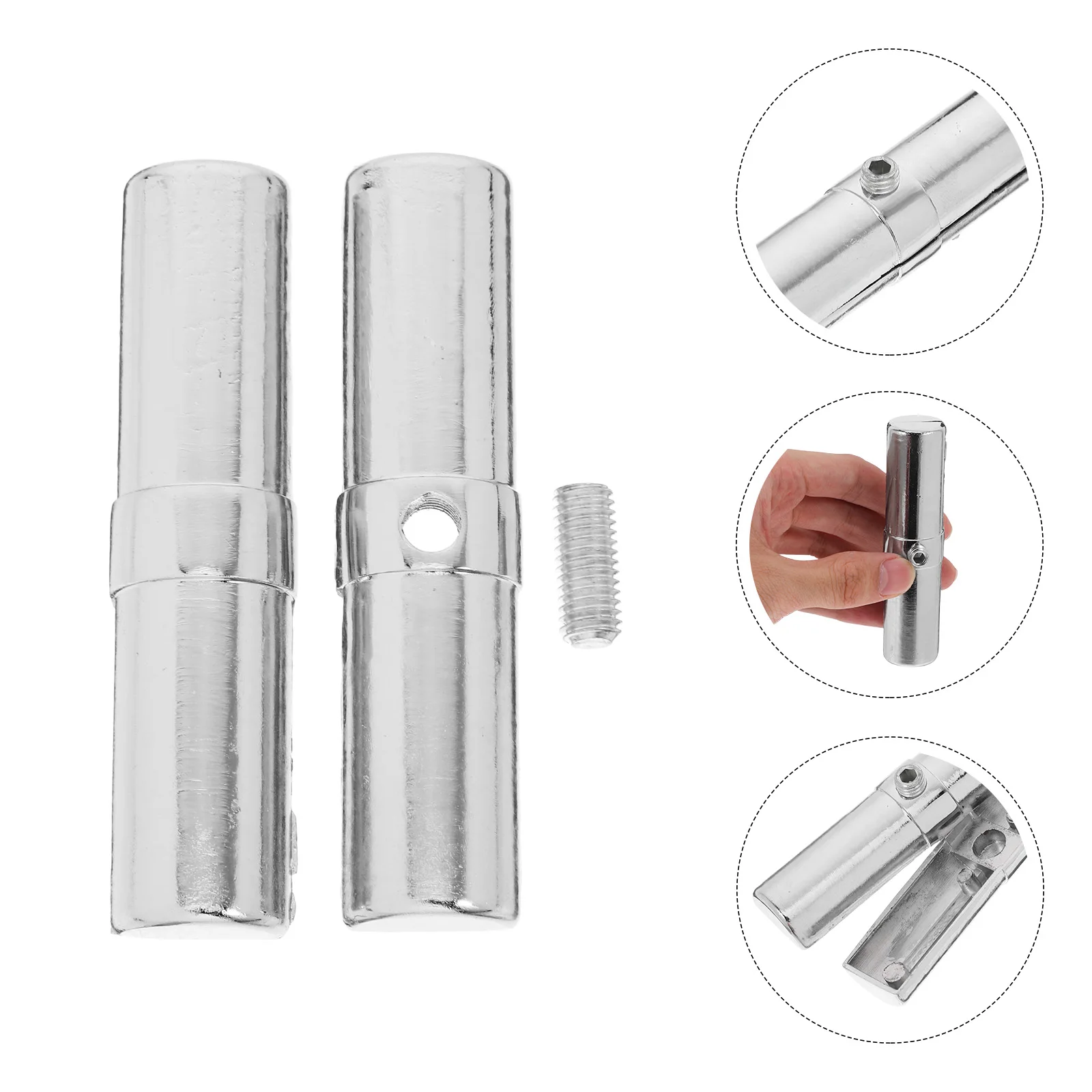 

Heavy-Duty Stainless Steel Pipe Connectors Thickened Joint Fittings Dryer Hose Vent Round Aluminum Alloy Connector Fixing Shelf