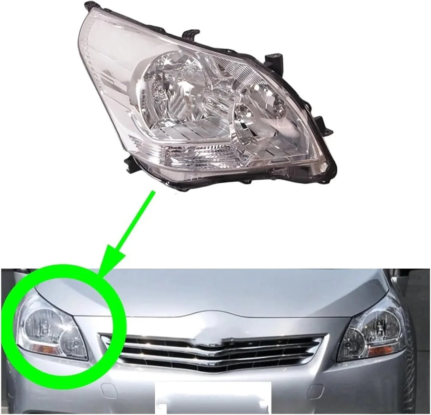 

Для Toyota Vaso EZ 2011 2012 2013 2014 2015, передний бампер, фара дальнего света, указатель поворота