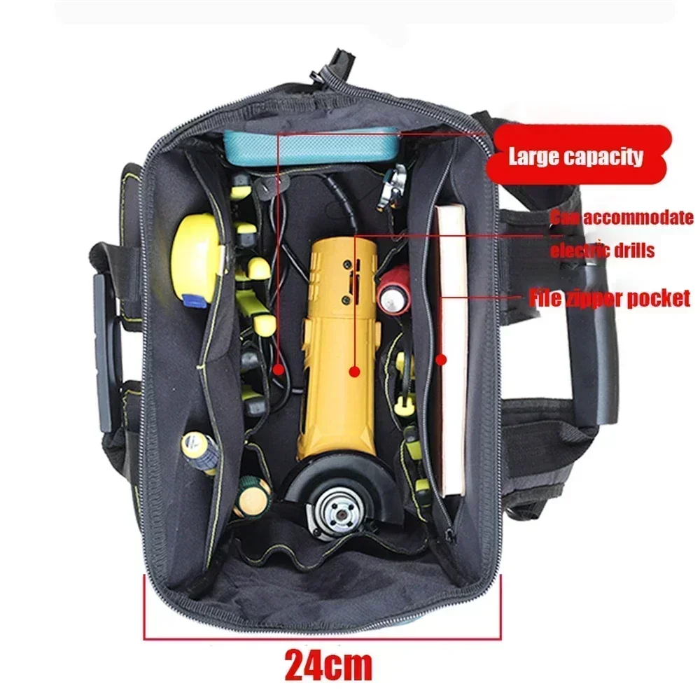 Electrician Oxford Cloth Repair Belt Hardware Tool Storage Large Capacity Travel Shoulder Tool Backpack Toolbag