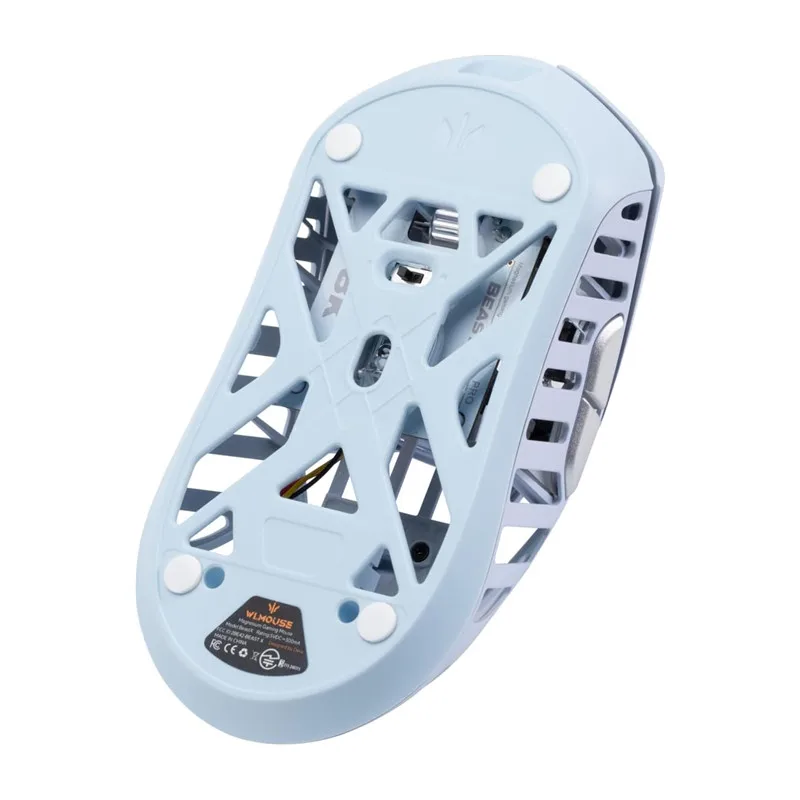 ماوس ألعاب WLMOUSE BEAST X MINI PRO IceBlue Omron خفيف من سبائك المغنيسيوم ماوس ألعاب لاسلكي FPS خفيف الوزن 39 جرام