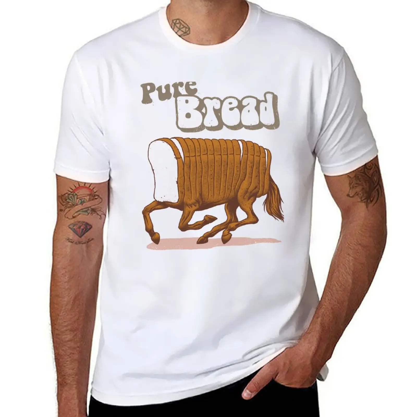 

Pure Bread T-Shirt quick drying T-shirts oversize for a boy sports fans plain t shirts men