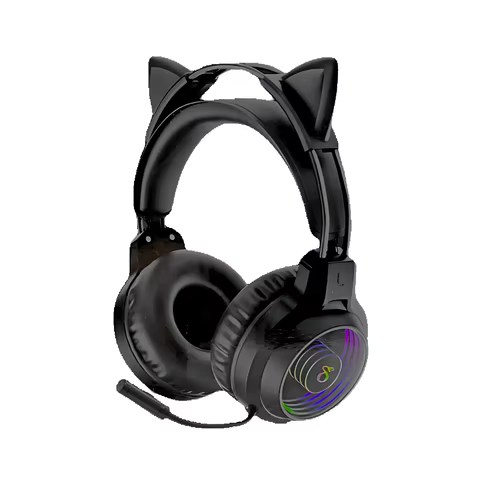 Headset Gamer RGB Pro Com Fio Drivers 40mm 2m Microfone Omnidirecional Conforto Compatível Com PC E Consoles