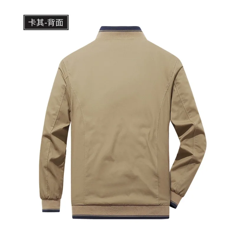 Gorasion 2025 New Men's Spring Autumn Jacket Fashion Solid Color Coat Male Business Casual Stand Collar Overcoats Wear Both Side