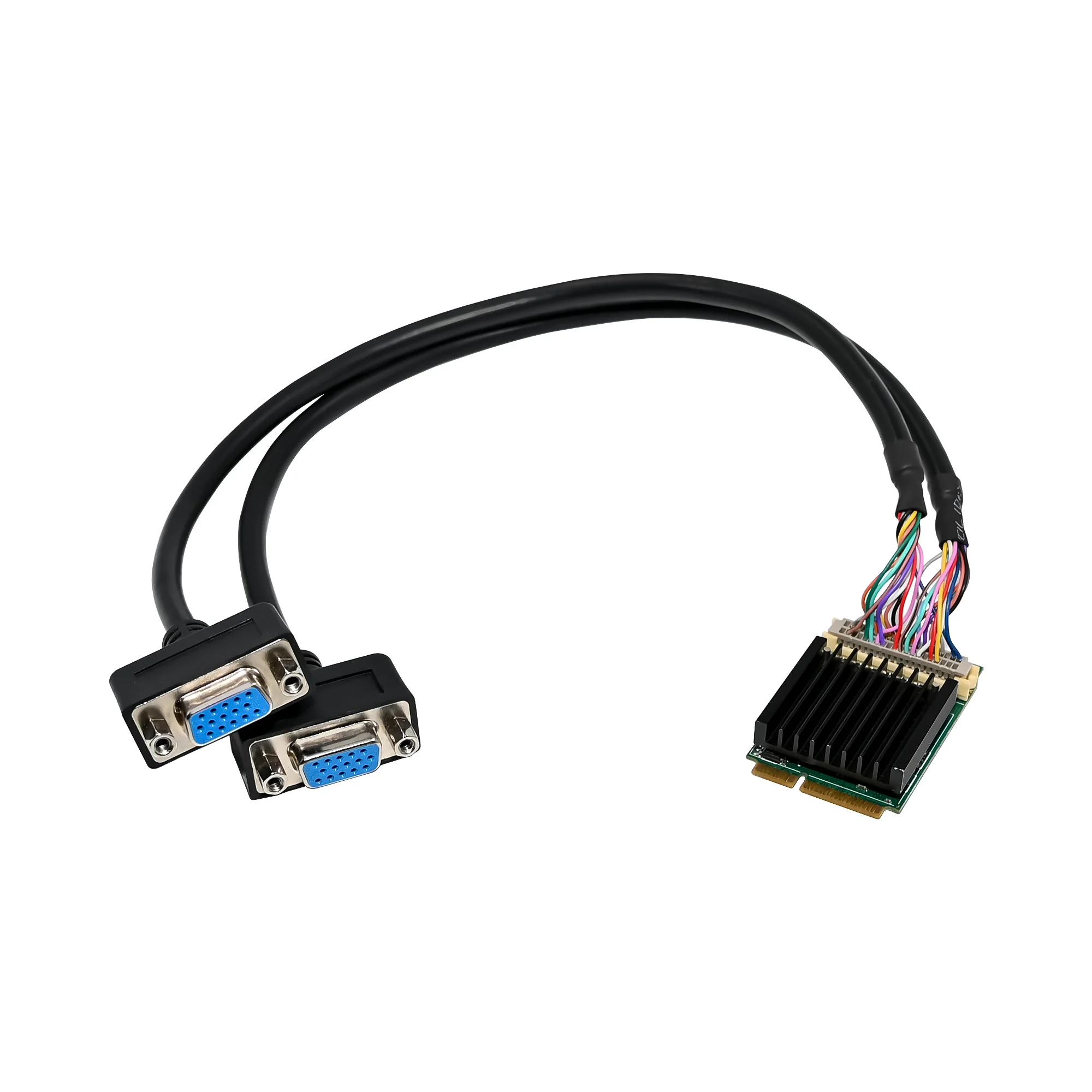 SUNWEIT ST416 MINIPCIE SM750 2-Port VGA 2D Graphics Card High Speed