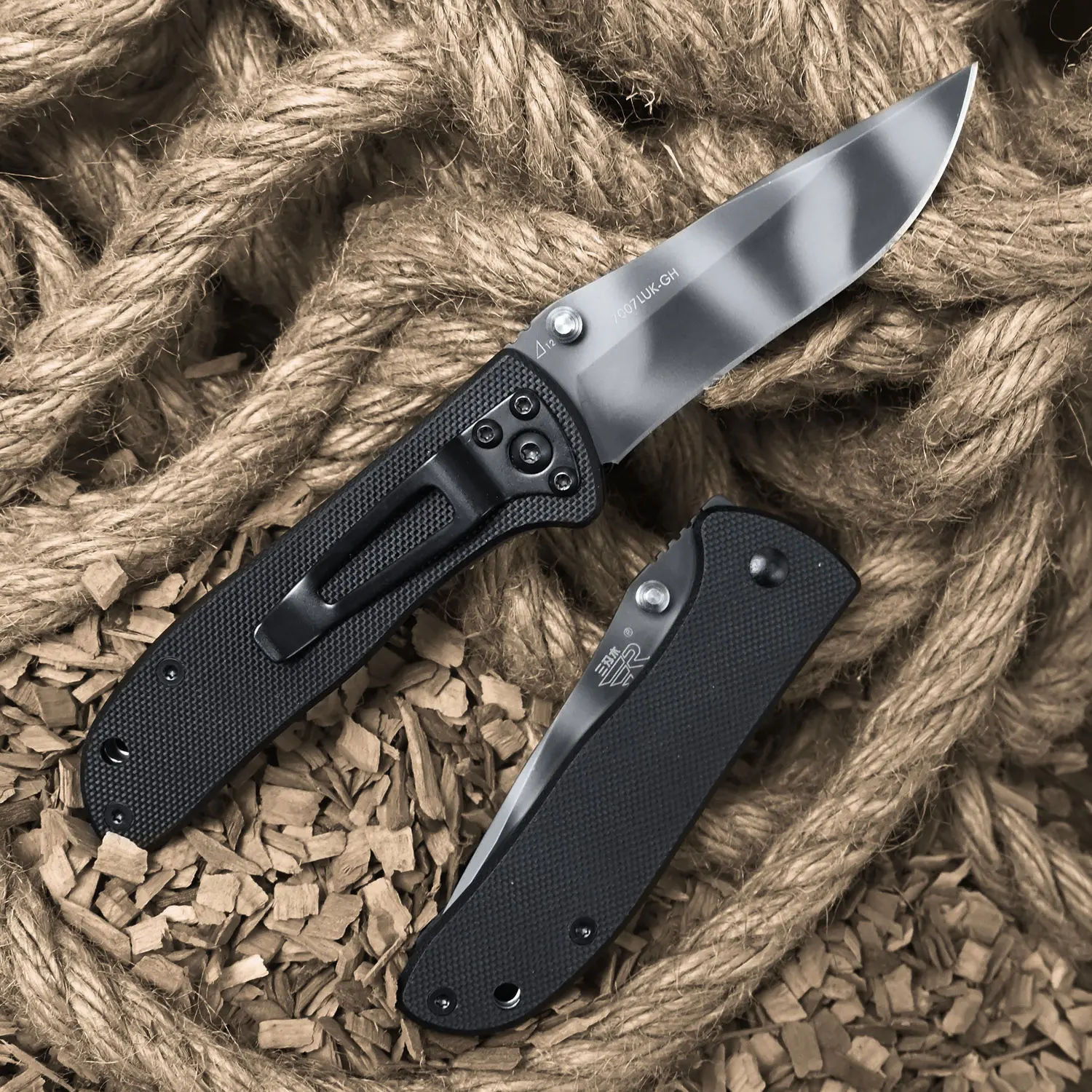 SANRENMU 7007, карманный складной нож с ручкой, открытый кемпинг, охота, резка, выживания, фруктовый инструмент, EDC, 8Cr13Mov, лезвие G10, новая ручка