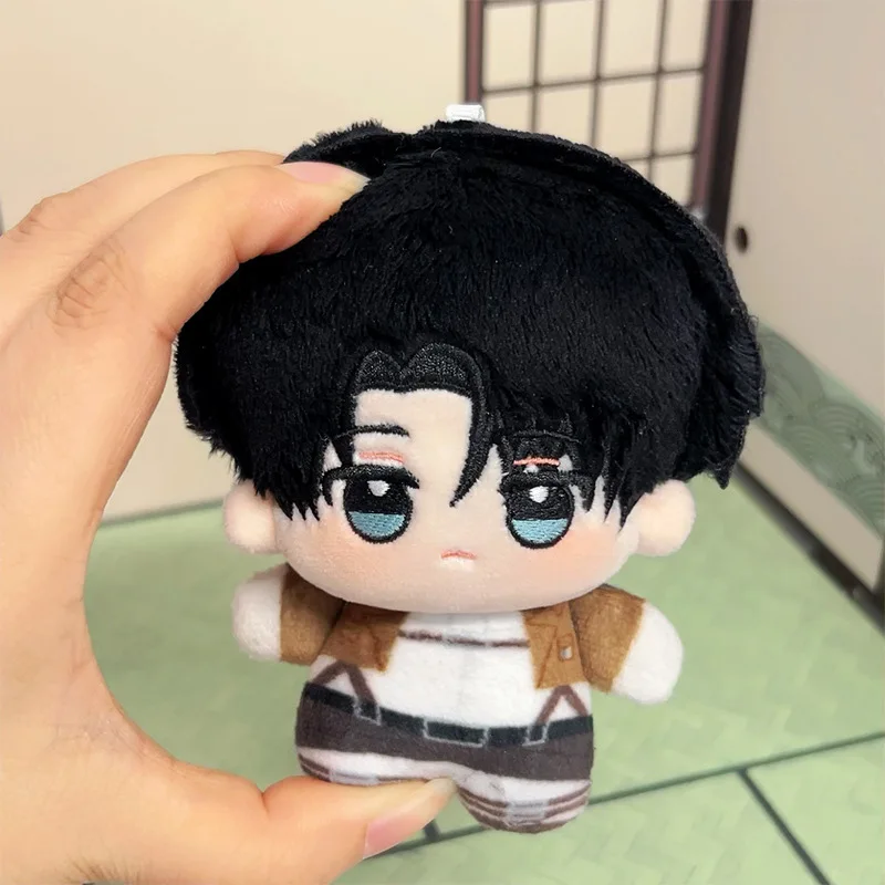 10cm Levi Ackerman Plush Dolls Pendant Soft Attack on Titan Keychain Plush Toys Ackerman Mini Kids Holiday Birthday Gift