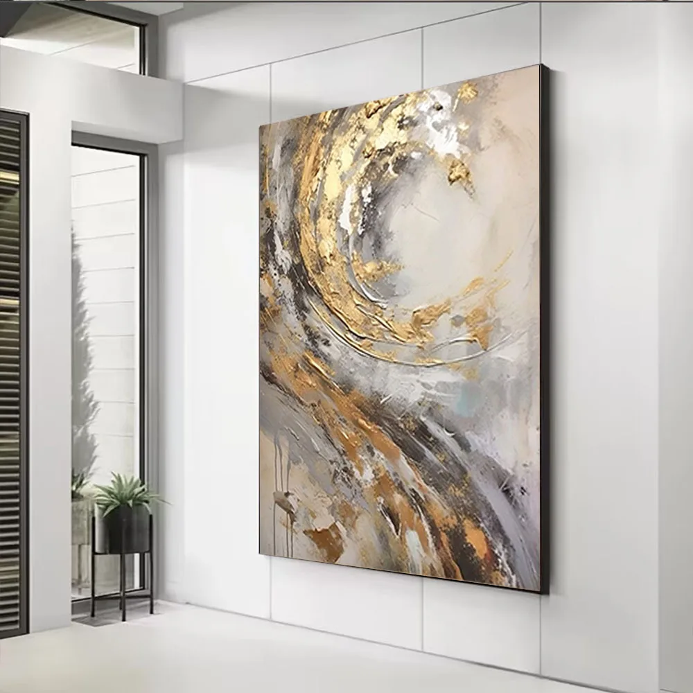 

Abstract Painting On Canvas Blue Large Wall Art Pictures For Living Room 100% Hand-Painted Oil Paintings Decor Home Salon Life