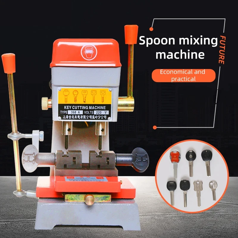 368A Vertical Key Cutting Machine Key Hole Slot Milling Machine for Duplicating Security Keys Locksmith Tools Lock Pick Set 220V