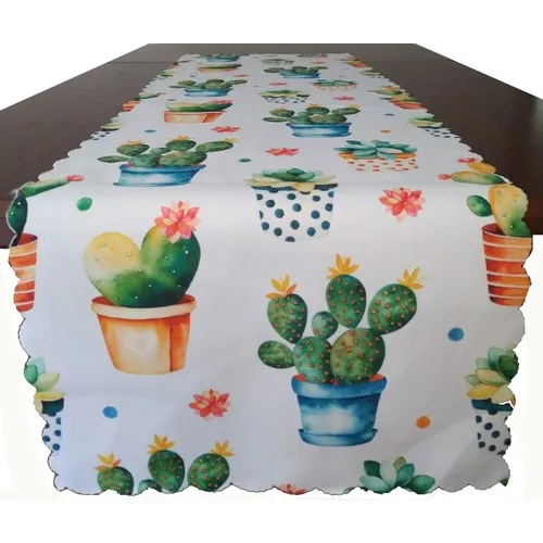 Kırlentdünyası Pillow decorate World Cactus Themed Decorative Runner