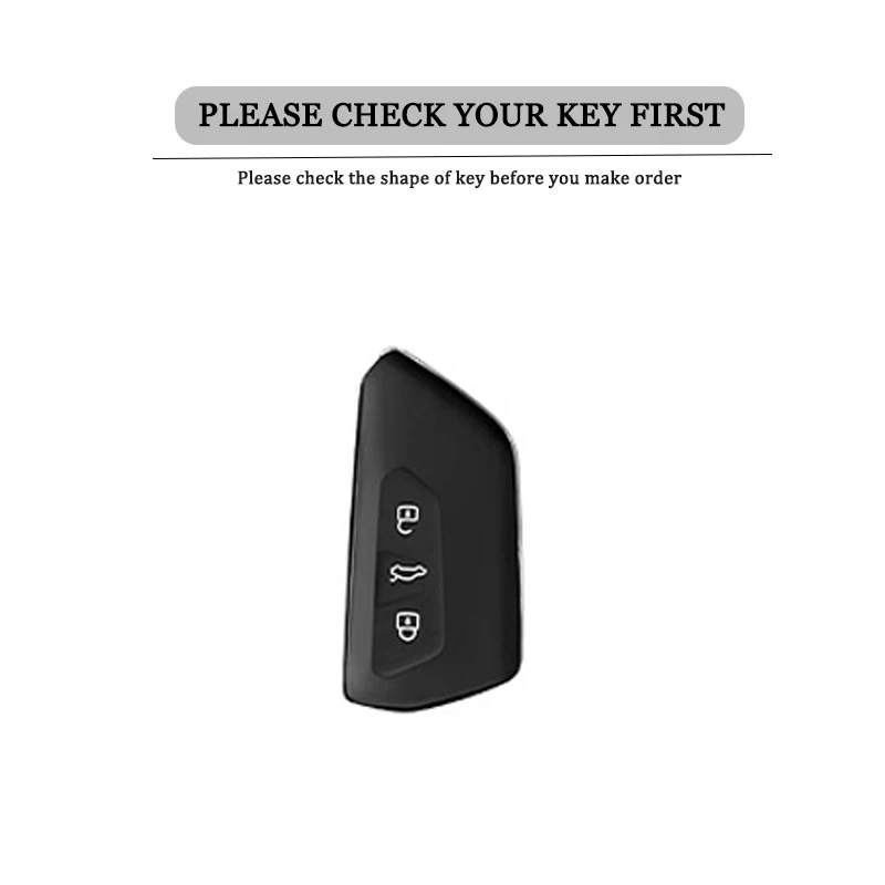 Silicone Car Key Case for VW Volkswagen Golf 8 MK8 ID.3 ID.4 Cupra SEAT Leon MK4 Formentor Tarraco Skoda Octavia A8 Accessories view 2