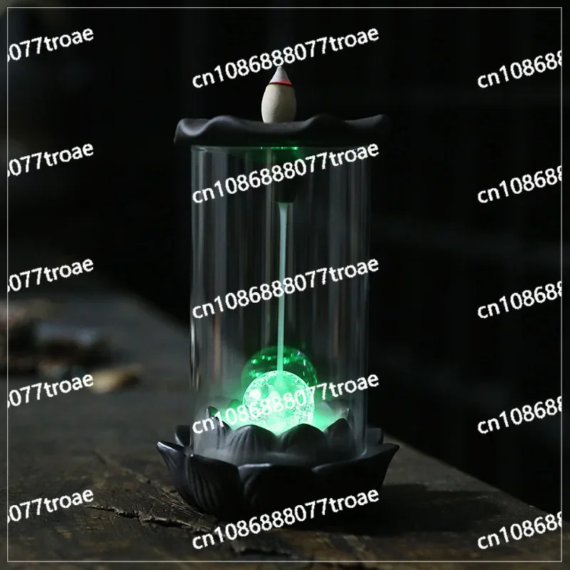 Windshield LED Light Creative Lotus Leaf Viewing Reflux Aromatherapy Stove