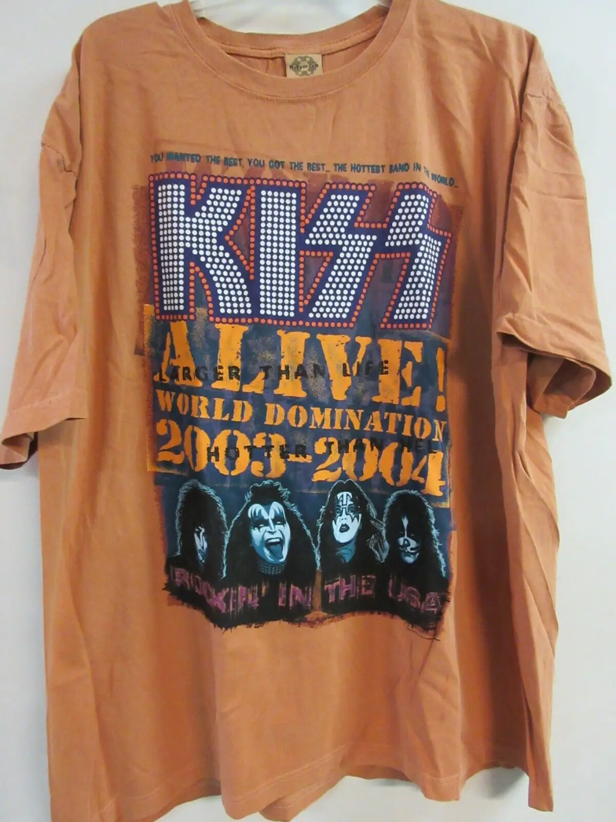 

KISS OFFICIAL MERCH ALIVE OVER DYE 2009 BAND CONCERT MUSIC T-SHIRT EXTRA LARGE