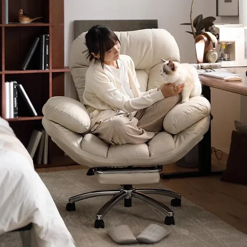 & Comfort Sedentary Sofas Chair Home Ergonomic Backrest Lounge Office Chair Study Vanity Home Furniture Silla Escritorio