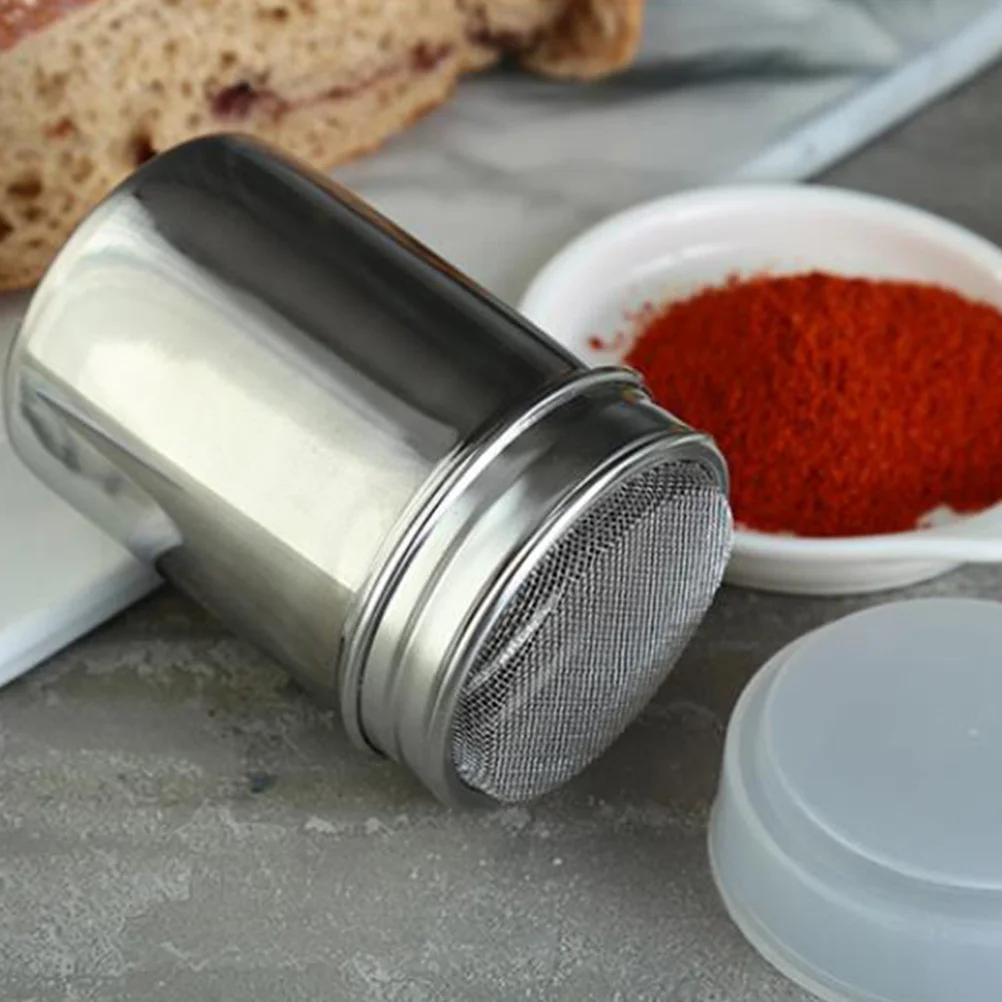 

Stainless Steel Seasoning Pot Large Size Food Grade Spice Jar Kitchen Organizer For Salt Pepper Coffee Powder Bbq Picnic