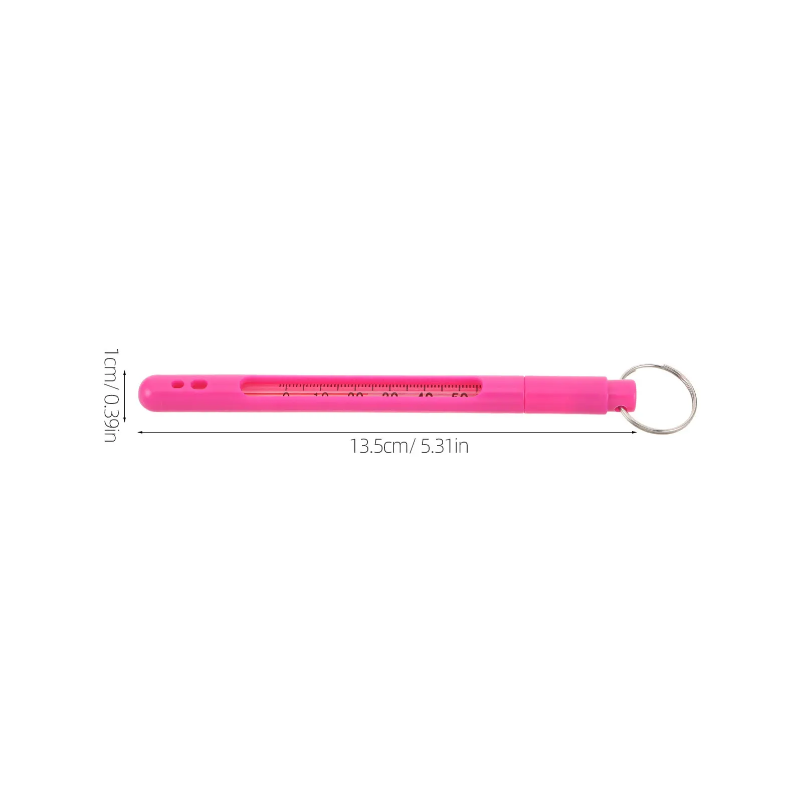 Outdoor Fishing Water Thermometer for Temp Stream Pink Liquid Temperature Gauge