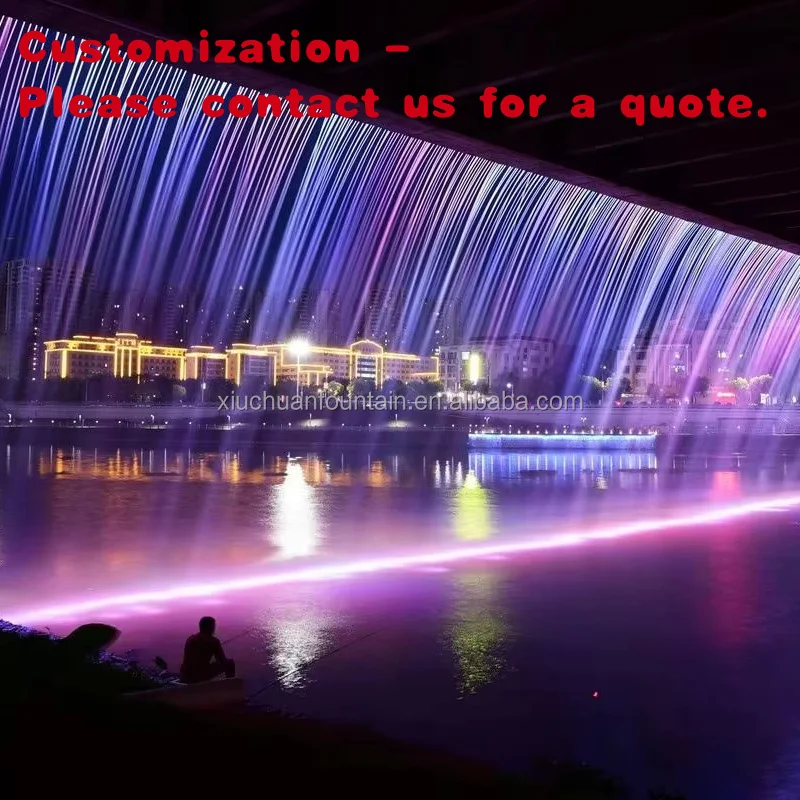 

custom.Outdoor Decoration Artificial Waterfall Curtain Wall